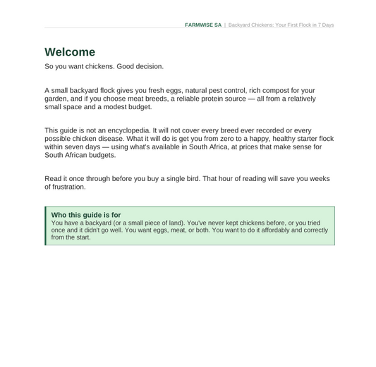 Poultry Farming | Backyard Editon Handbook