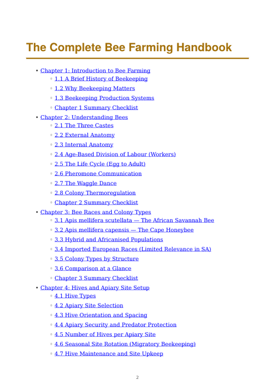 Detailed Bee Farming Handbook