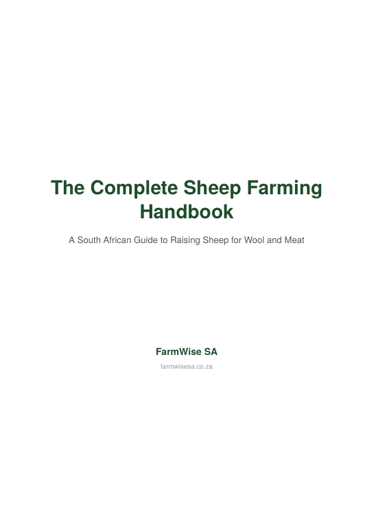 Detailed Sheep Handbook