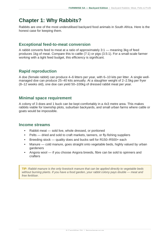 Rabbit Farming | Backyard Edition Handbook