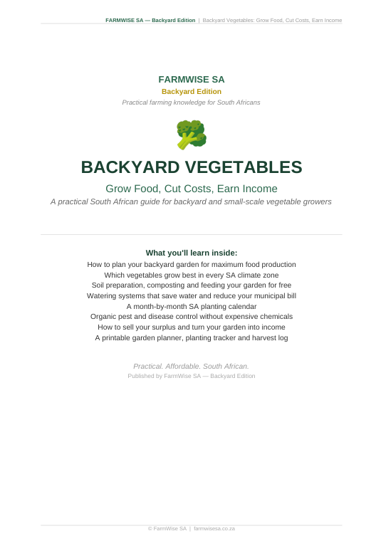 Vegetable Farming | Backyard Edition Handbook