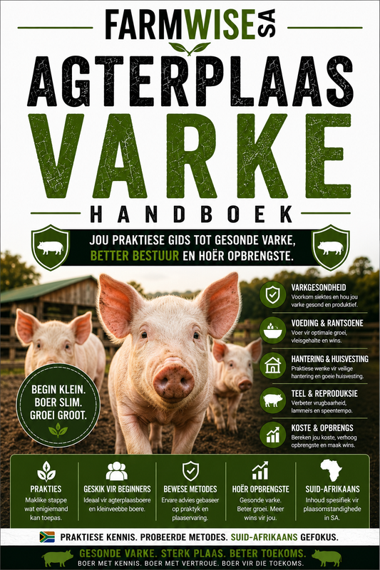 Agterplaas Varke Handboek — Jou Eerste Trop