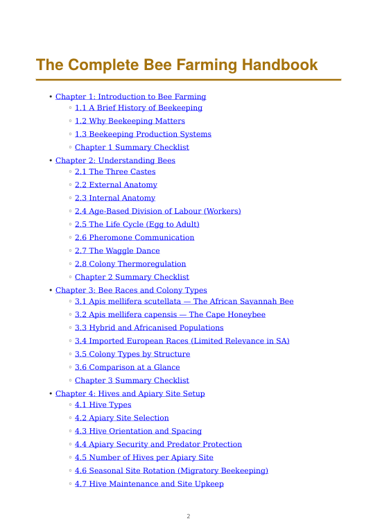 Detailed Bee Farming Handbook