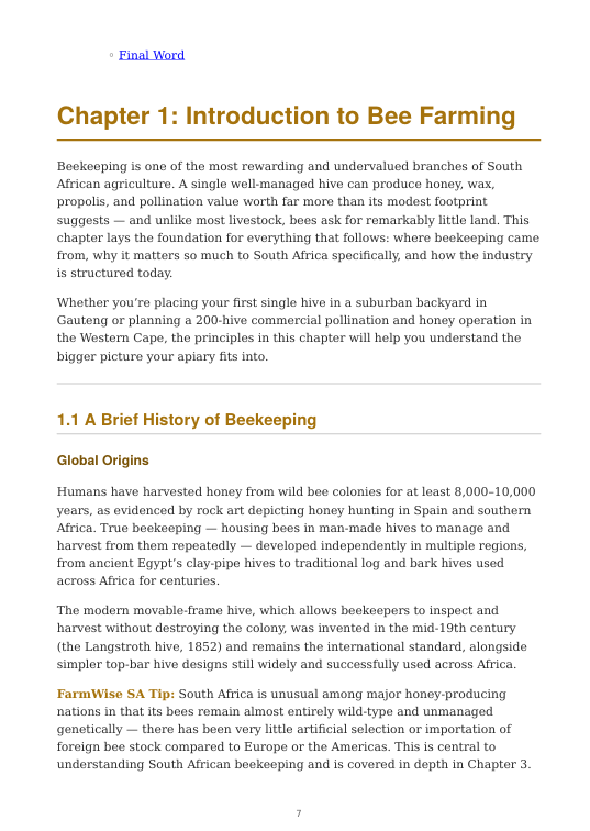 Detailed Bee Farming Handbook