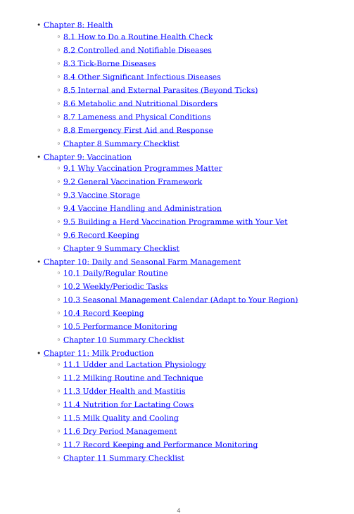 Detailed Cattle Handbook