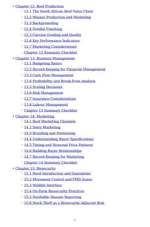 Detailed Cattle Handbook