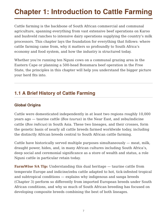 Detailed Cattle Handbook