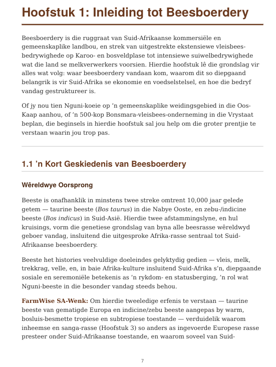 Gedetailleerde Beeste Handleiding – FarmWise SA