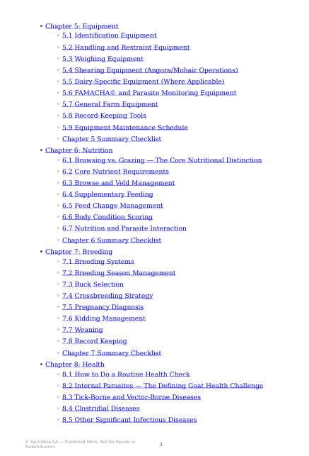 Detailed South African Goat Farming Handbook