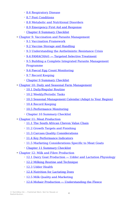 Detailed South African Goat Farming Handbook