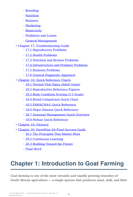 Detailed South African Goat Farming Handbook