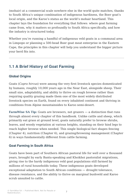 Detailed South African Goat Farming Handbook