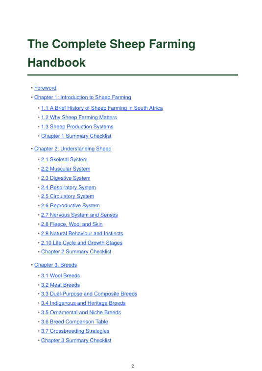Detailed Sheep Handbook