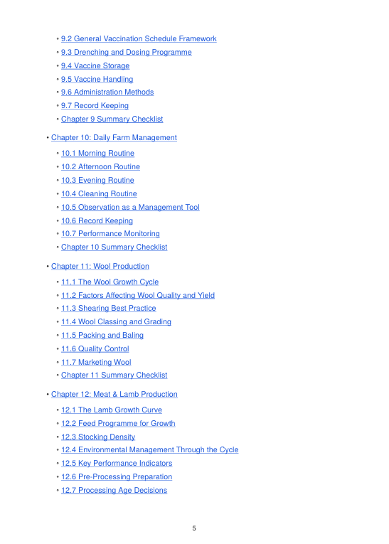 Detailed Sheep Handbook