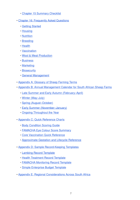 Detailed Sheep Handbook