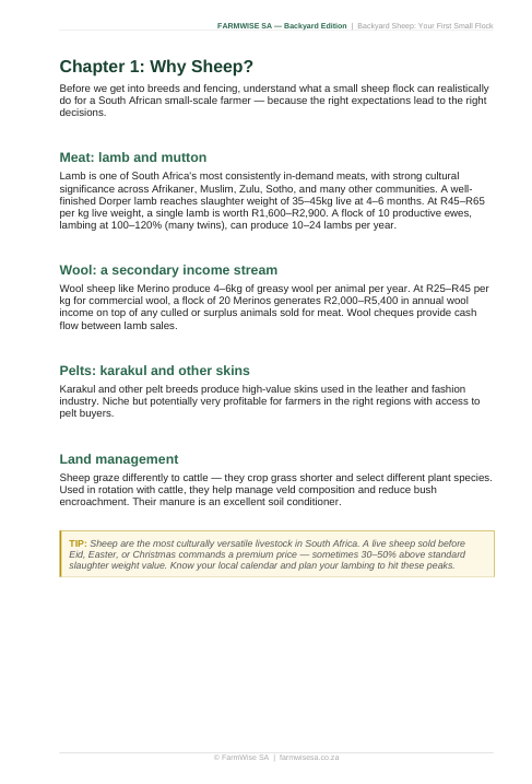 Sheep Farming | Backyard Edition Handbook