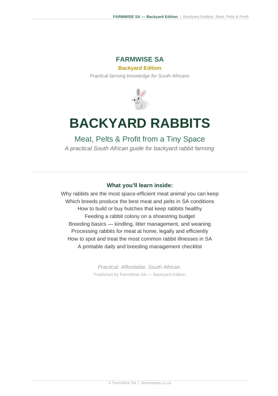 Rabbit Farming | Backyard Edition Handbook