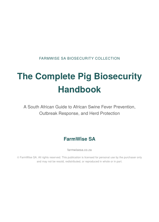 Complete Pig Biosecurity Book