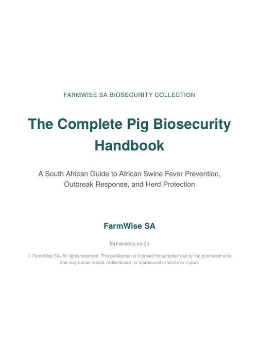 Complete Pig Biosecurity Book