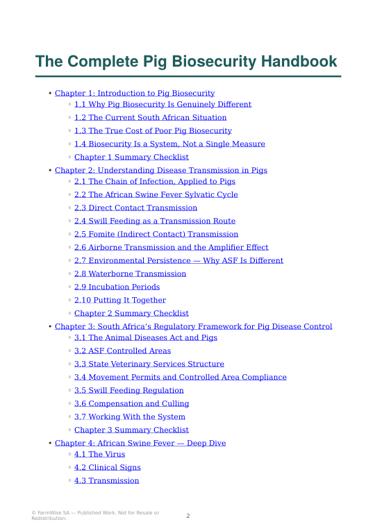 Complete Pig Biosecurity Book