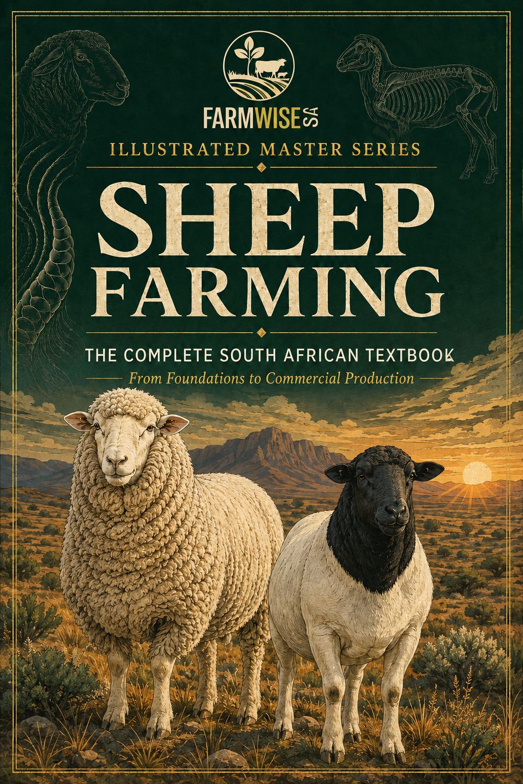 New Master Illustrated Sheep Edition – front cover, FarmWise SA digital farming handbook
